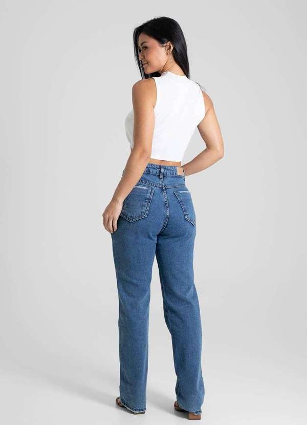 Sawary - Calça Jeans Sawary Reta - 280681 Azul 4