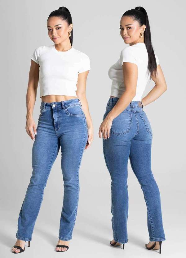 Sawary - Calça Jeans Sawary Reta - 280787 Azul 6