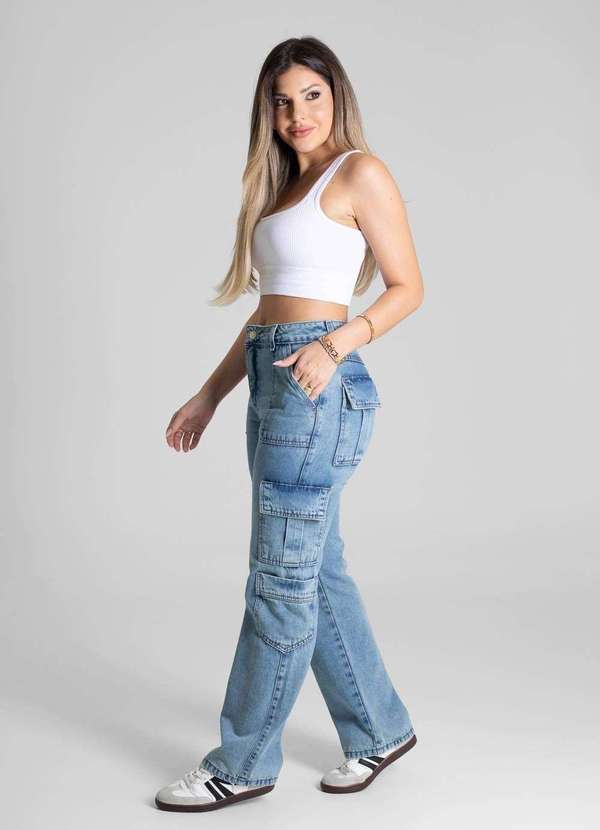 Sawary - Calça Jeans Sawary Reta - 280970 Azul 3