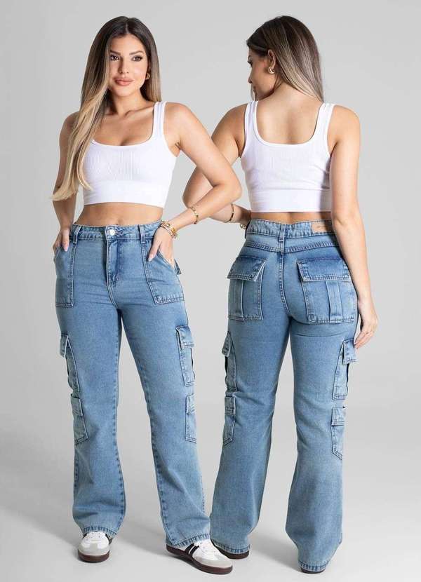 Sawary - Calça Jeans Sawary Reta - 280970 Azul 6