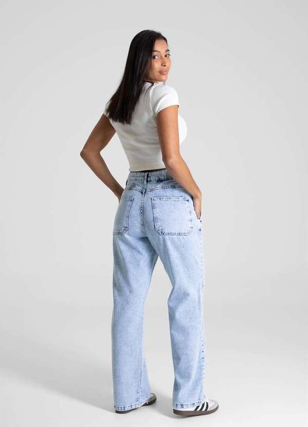 Sawary - Calça Jeans Sawary Reta - 281303 Azul 4