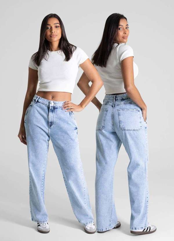 Sawary - Calça Jeans Sawary Reta - 281303 Azul 6