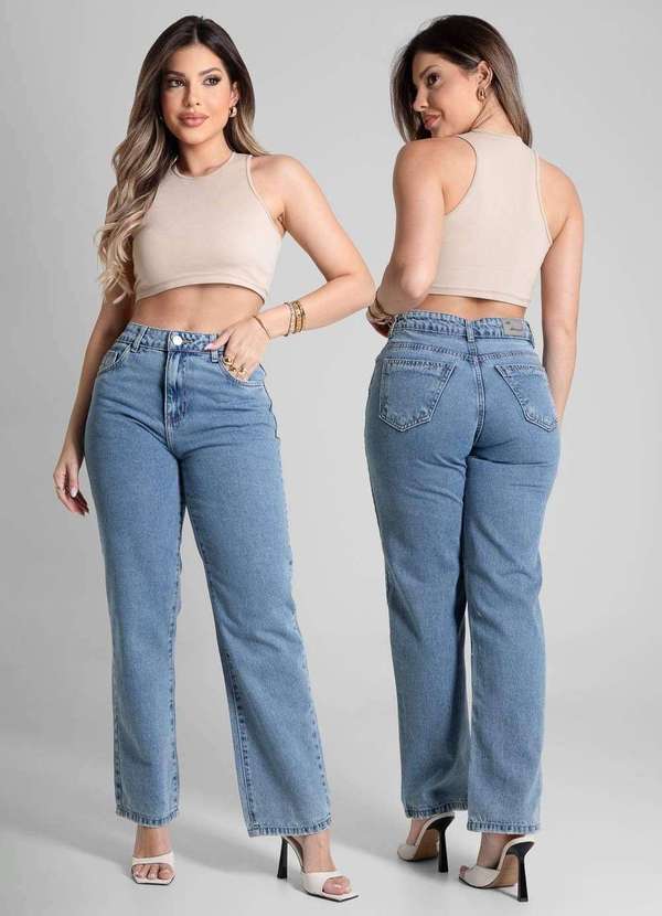 Sawary - Calça Jeans Sawary Reta - 281617 Azul 6