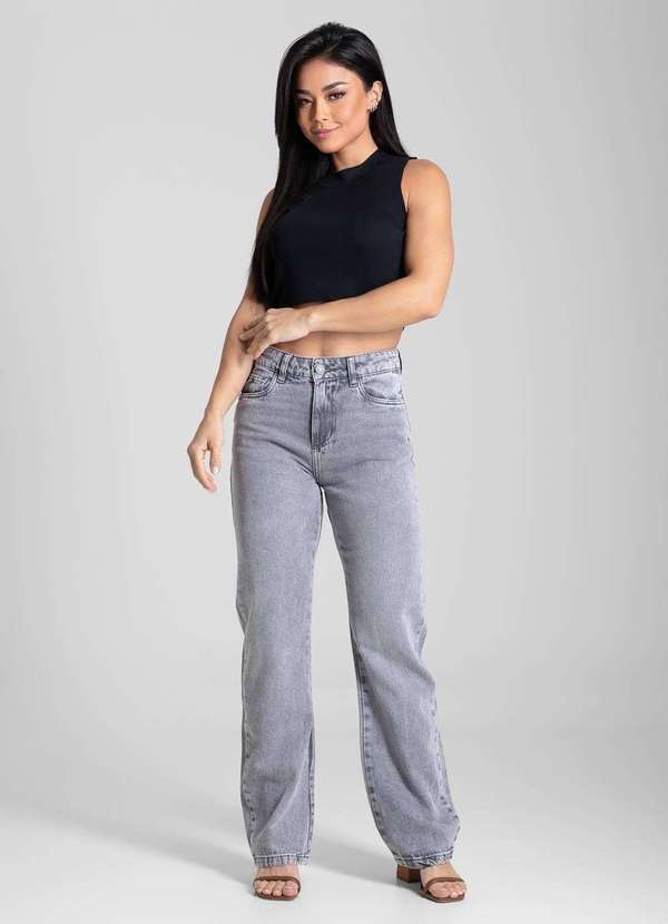 Sawary - Calça Jeans Sawary Reta - 281720 Cinza 2