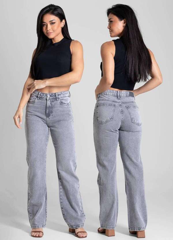 Sawary - Calça Jeans Sawary Reta - 281720 Cinza 6