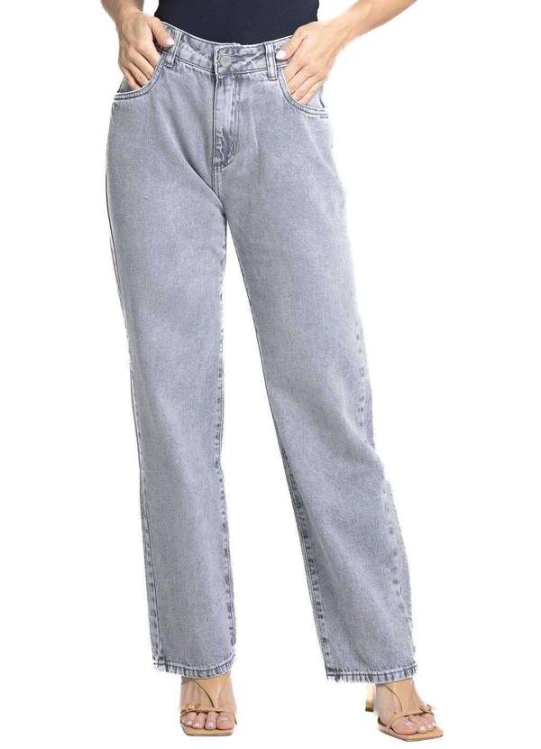 Sawary - Calça Jeans Sawary Reta - 281723 Cinza