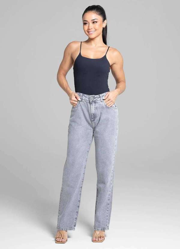 Sawary - Calça Jeans Sawary Reta - 281723 Cinza 6