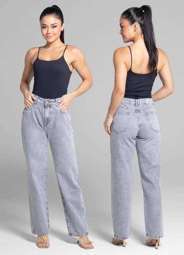 Sawary - Calça Jeans Sawary Reta - 281723 Cinza 2