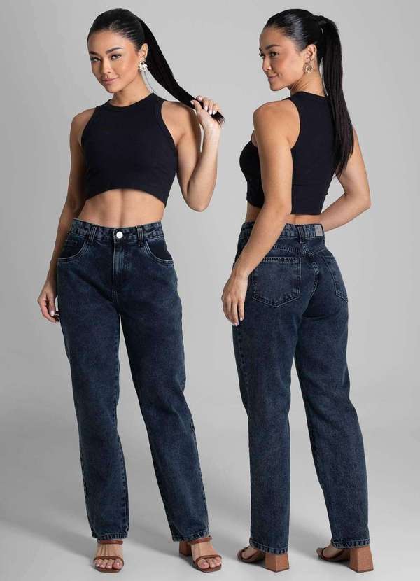 Sawary - Calça Jeans Sawary Reta - 281785 Preto 6