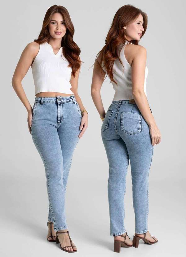 Sawary - Calça Jeans Sawary Reta - 281839 Azul 6