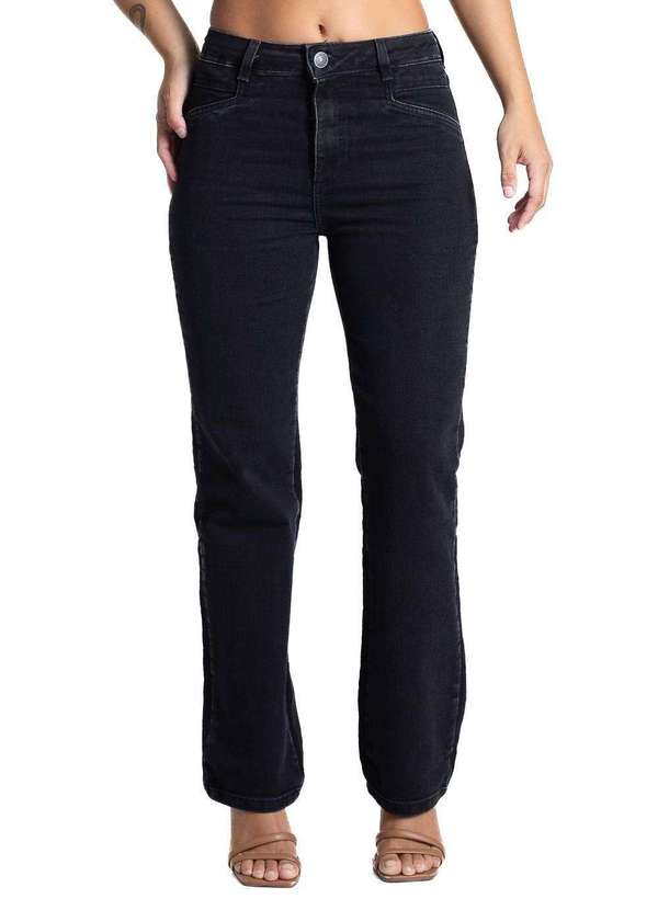 Sawary - Calça Jeans Sawary Reta - 282114 Preto
