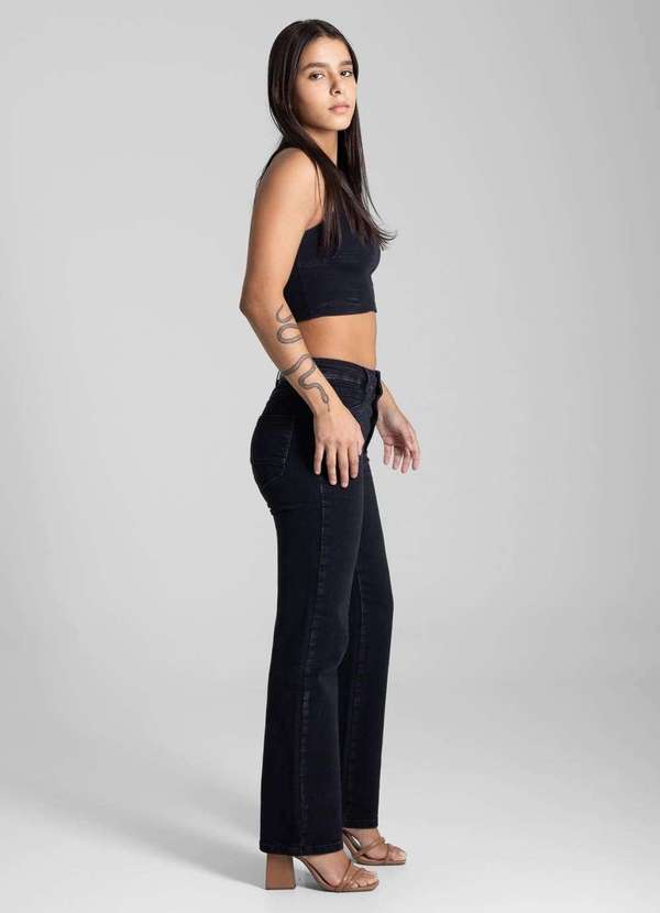 Sawary - Calça Jeans Sawary Reta - 282114 Preto 3