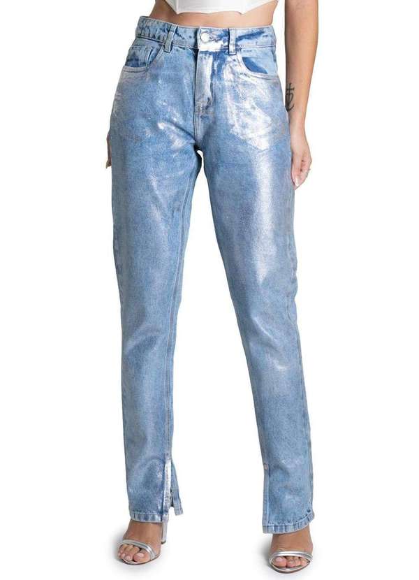 Sawary - Calça Jeans Sawary Reta Azul