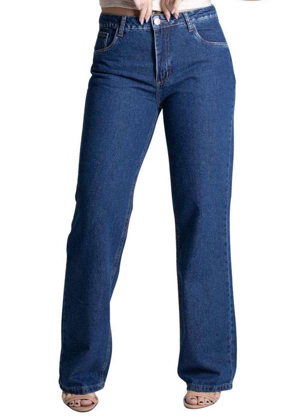 Sawary - Calça Jeans Sawary Reta Azul