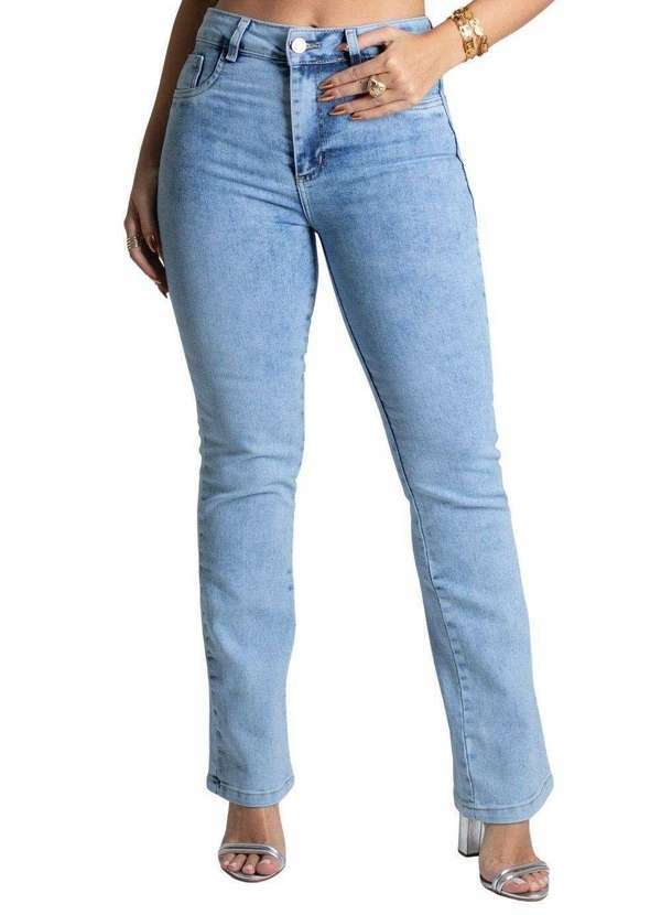 Sawary - Calça Jeans Sawary Reta Azul