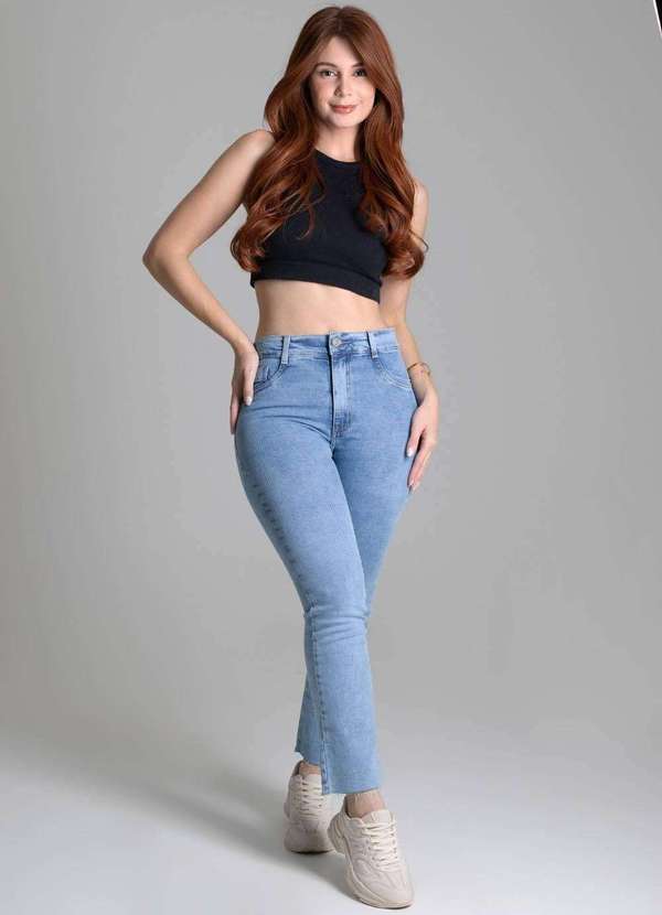 Sawary - Calça Jeans Sawary Reta Azul 2