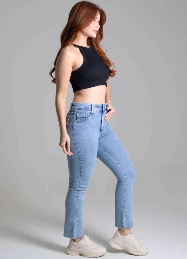 Sawary - Calça Jeans Sawary Reta Azul 3