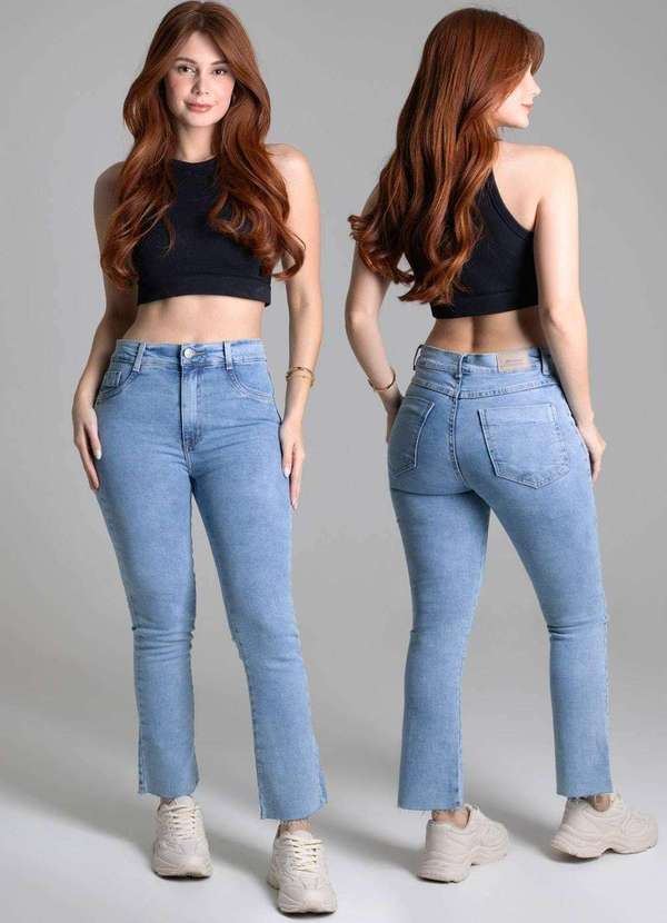 Sawary - Calça Jeans Sawary Reta Azul 6
