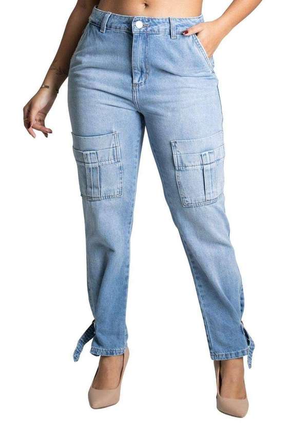 Sawary - Calça Jeans Sawary Reta Azul