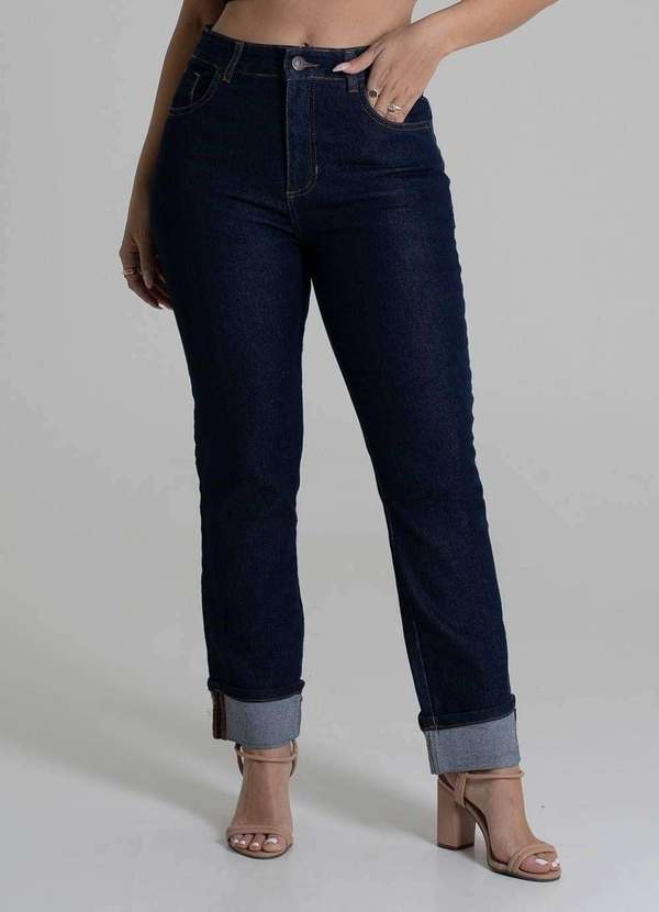 Sawary - Calça Jeans Sawary Reta Cropped - 279519 Azul 5