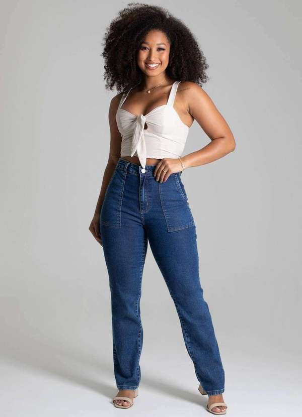 Sawary - Calça Jeans Sawary Reta Petit - 278273 Azul 2