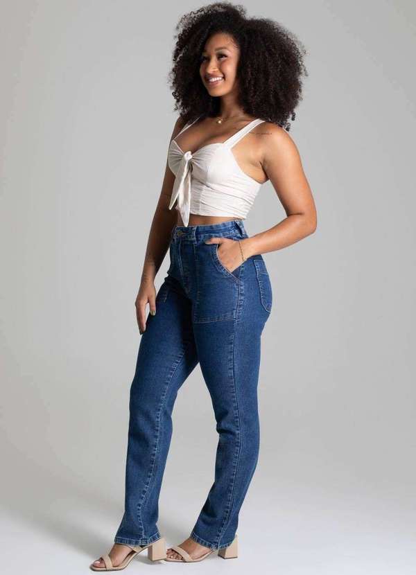 Sawary - Calça Jeans Sawary Reta Petit - 278273 Azul 3
