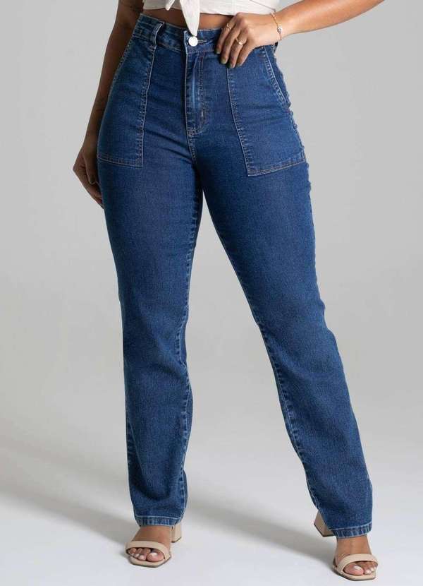 Sawary - Calça Jeans Sawary Reta Petit - 278273 Azul 5