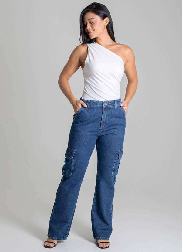 Sawary - Calça Jeans Sawary Reta Petit - 279510 Azul 2