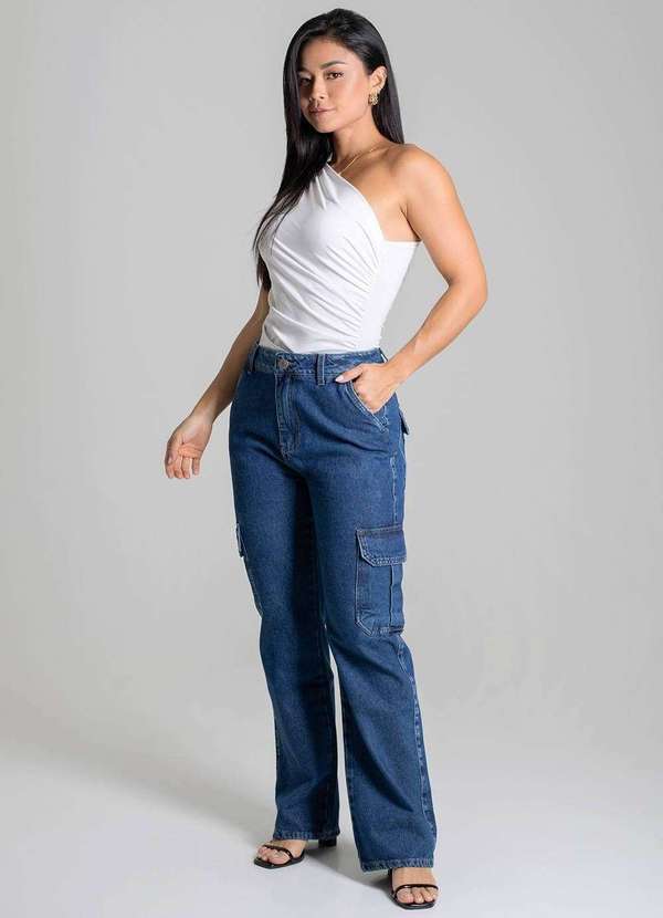 Sawary - Calça Jeans Sawary Reta Petit - 279510 Azul 3