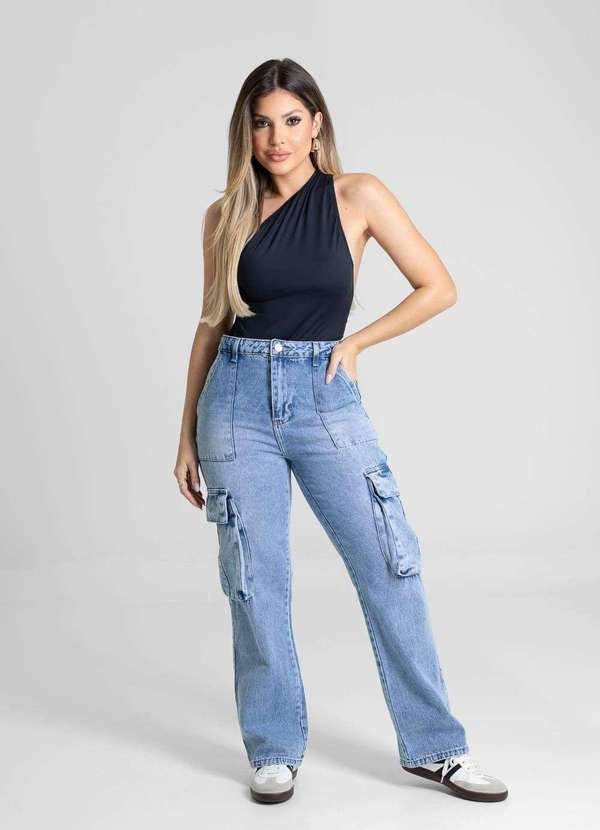 Sawary - Calça Jeans Sawary Reta Petit - 280511 Azul 6