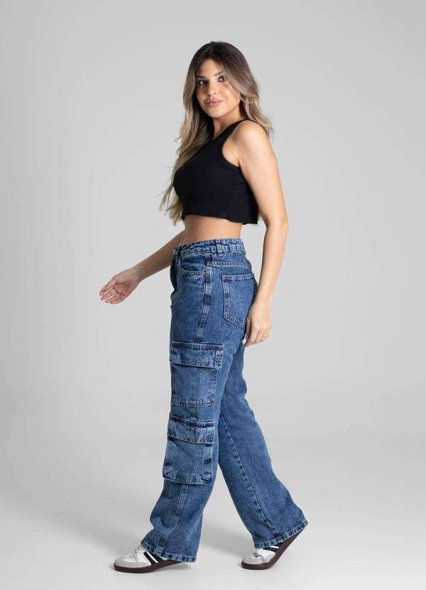 Sawary - Calça Jeans Sawary Reta Petit - 280599 Azul 3