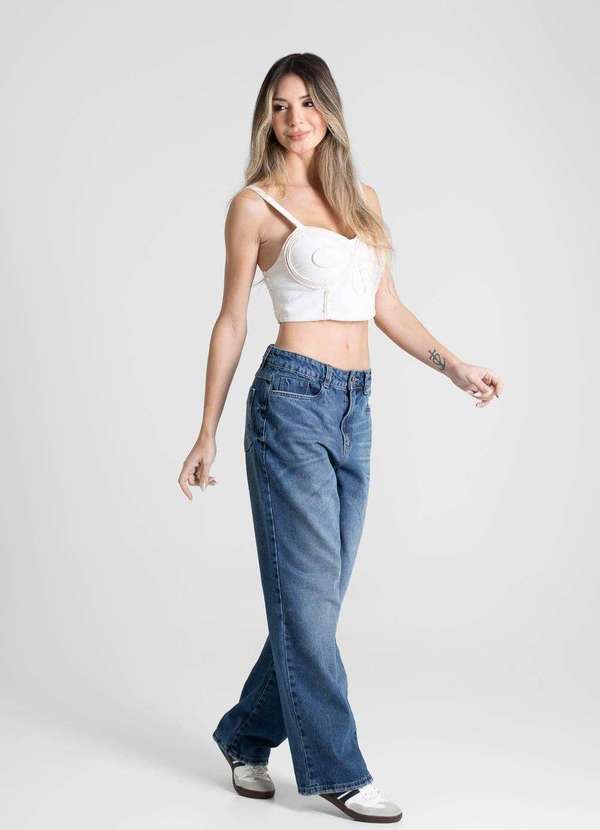 Sawary - Calça Jeans Sawary Reta Petit - 280828 Azul 3