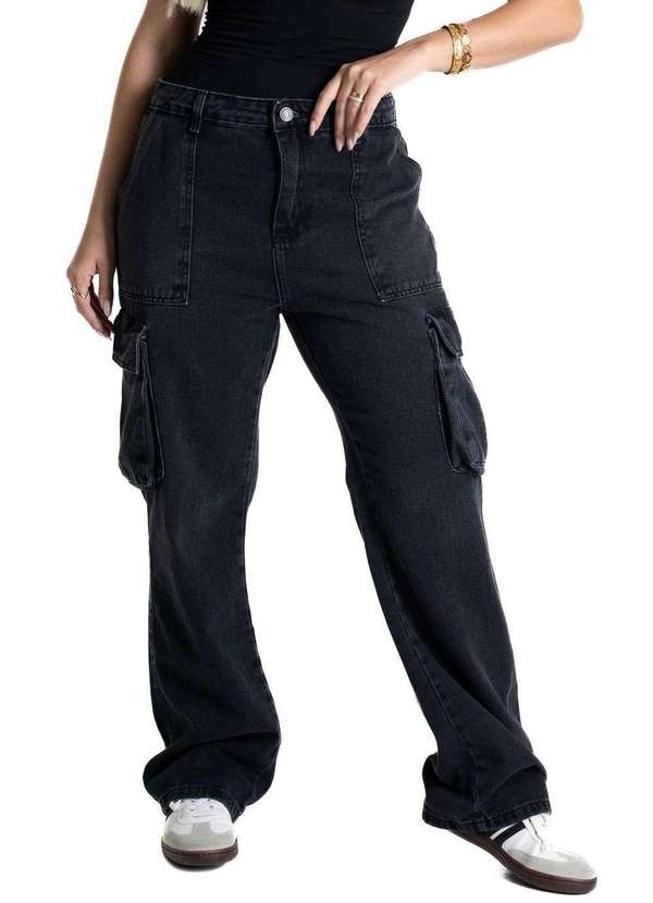 Sawary - Calça Jeans Sawary Reta Petit - 280855 Preto