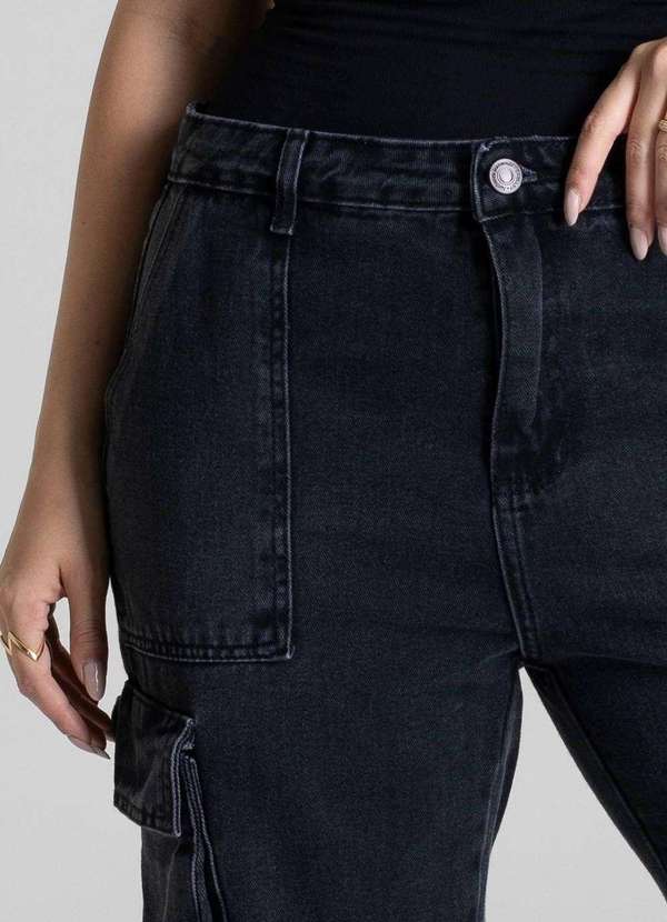 Sawary - Calça Jeans Sawary Reta Petit - 280855 Preto 5