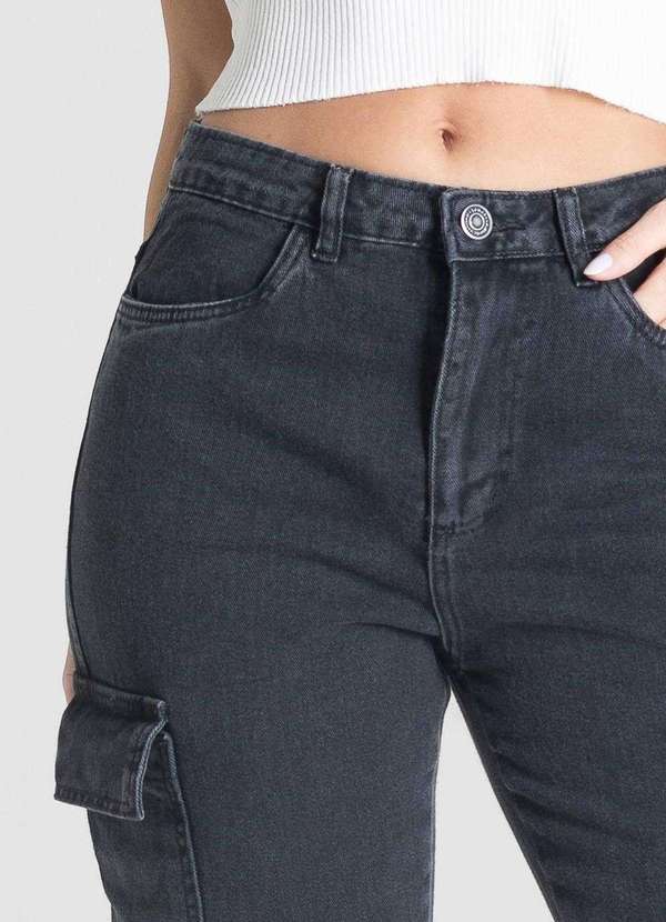 Sawary - Calça Jeans Sawary Reta Petit - 280856 Preto 5