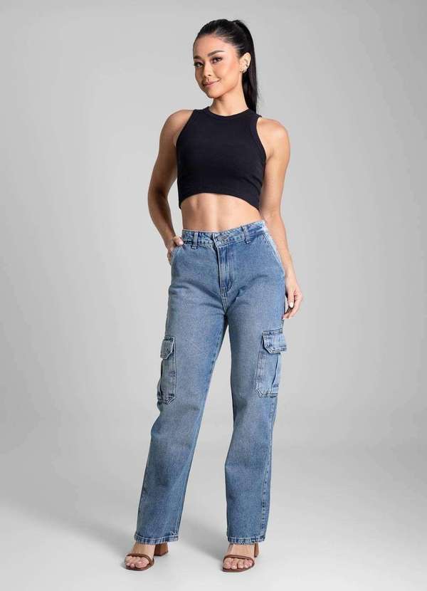 Sawary - Calça Jeans Sawary Reta Petit - 280858 Azul 2