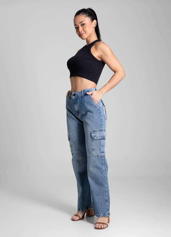 Sawary - Calça Jeans Sawary Reta Petit - 280858 Azul 3