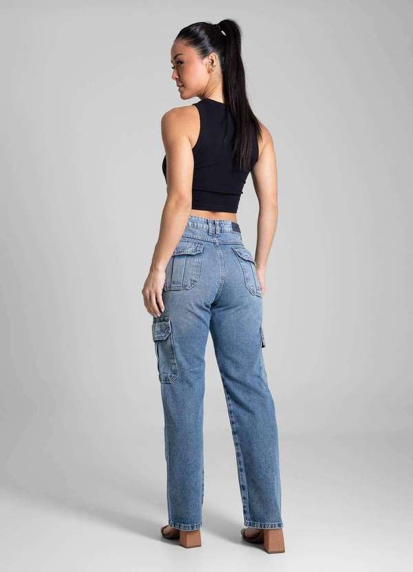 Sawary - Calça Jeans Sawary Reta Petit - 280858 Azul 4