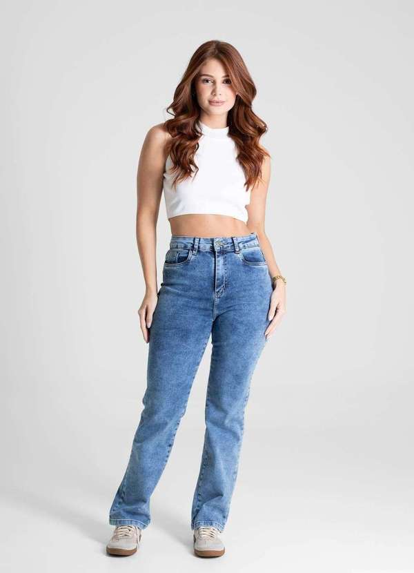 Sawary - Calça Jeans Sawary Reta Petit - 281091 Azul 2