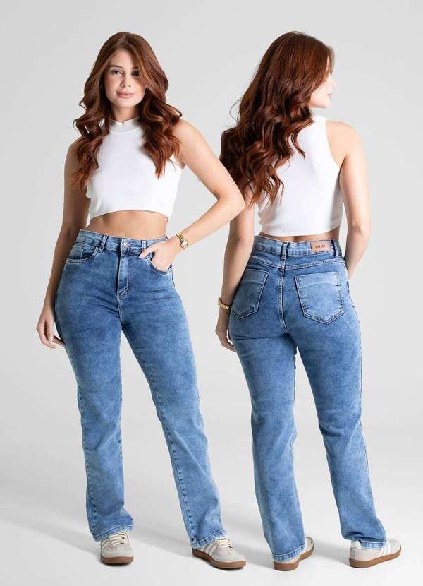 Sawary - Calça Jeans Sawary Reta Petit - 281091 Azul 6