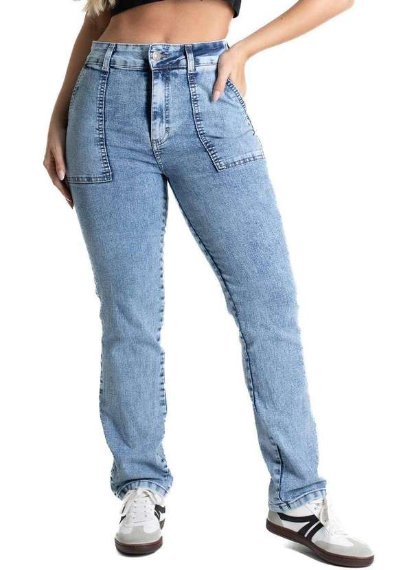Sawary - Calça Jeans Sawary Reta Petit - 281274 Azul