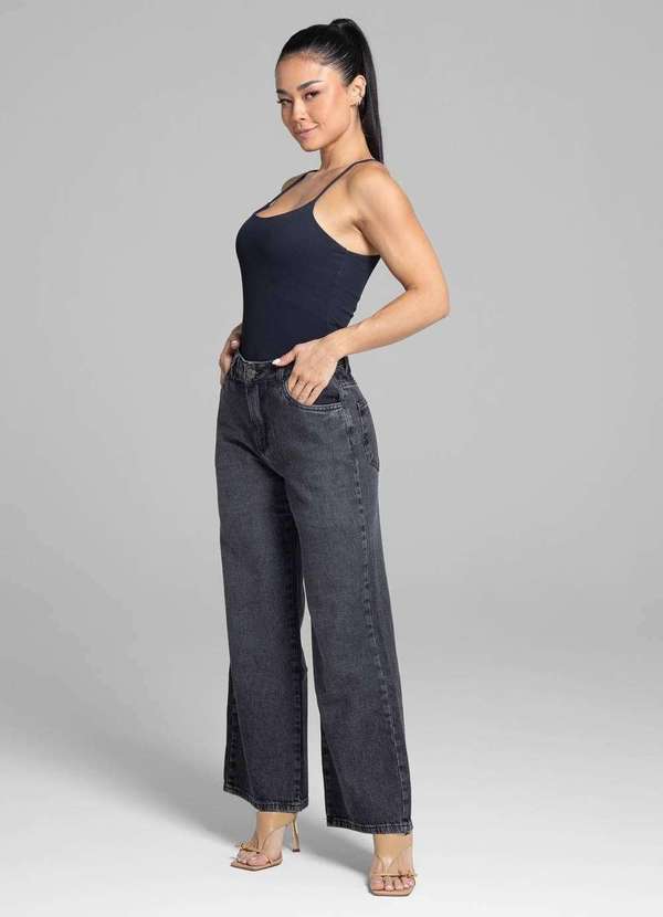 Sawary - Calça Jeans Sawary Reta Petit - 281765 Preto 3