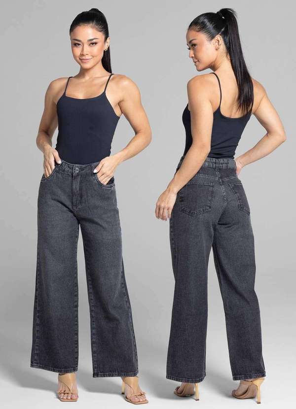 Sawary - Calça Jeans Sawary Reta Petit - 281765 Preto 6