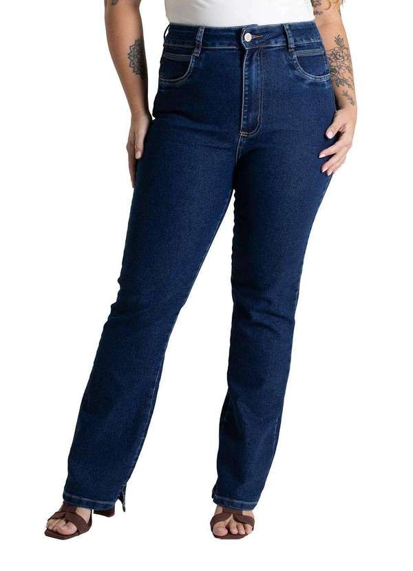Sawary - Calça Jeans Sawary Reta Plus Size - 280005 Azul