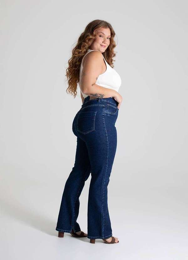 Sawary - Calça Jeans Sawary Reta Plus Size - 280005 Azul 3