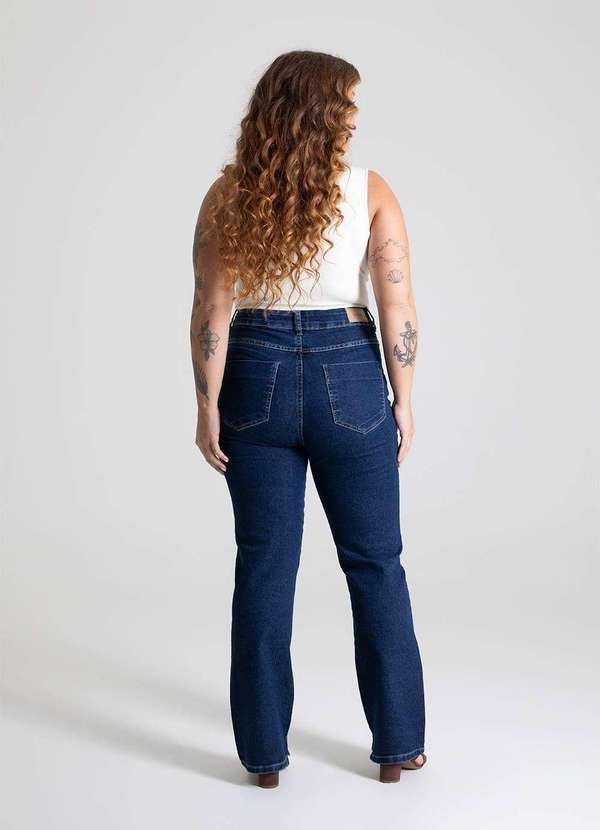 Sawary - Calça Jeans Sawary Reta Plus Size - 280005 Azul 4