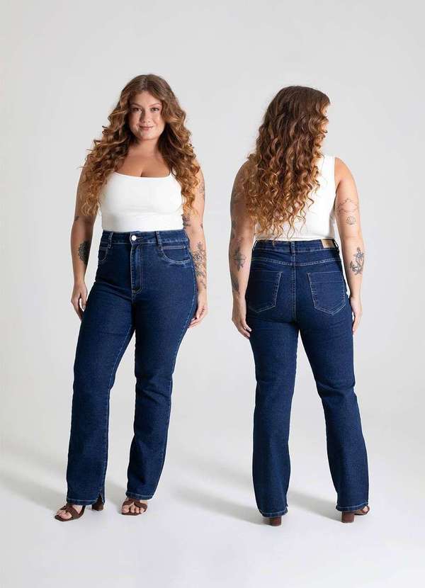 Sawary - Calça Jeans Sawary Reta Plus Size - 280005 Azul 6