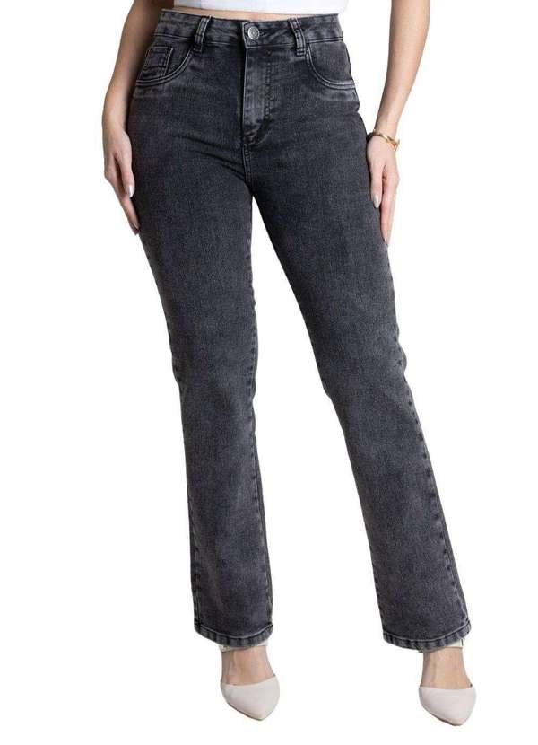 Sawary - Calça Jeans Sawary Reta Preto