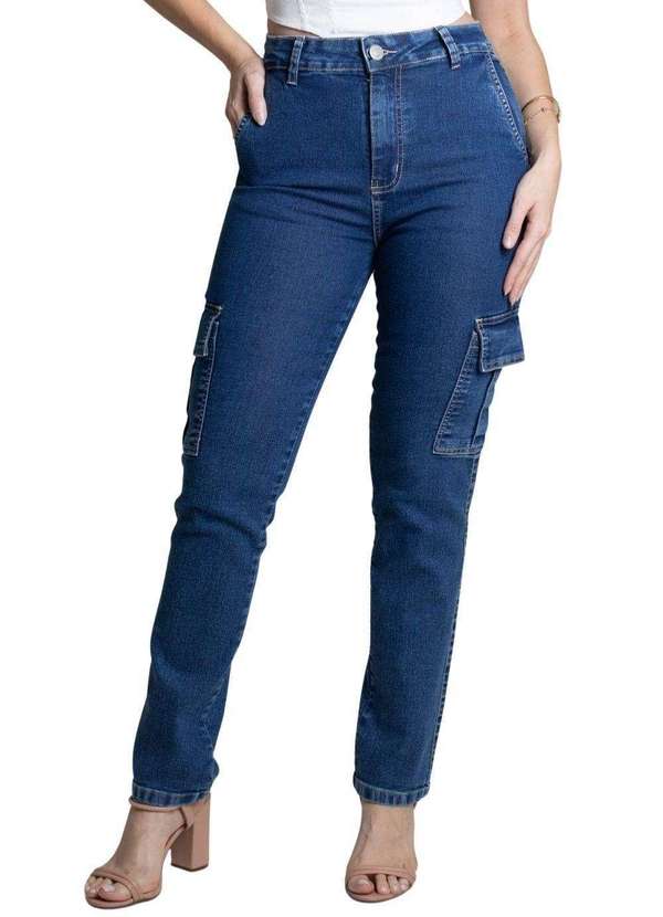 Sawary - Calça Jeans Sawary Reta - 277713 Azul