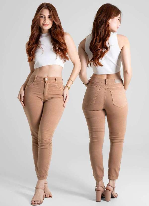 Sawary - Calça Jeans Sawary Skinny Petit - 280800 Marrom 6